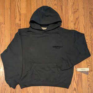 Black Essentials Hoodie